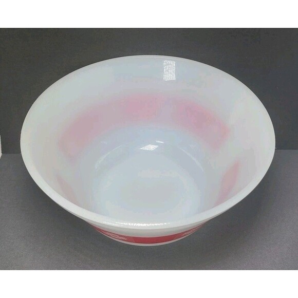 Federal White with Red Design 7" Mixing Bowl EUC - Picture 2 of 7
